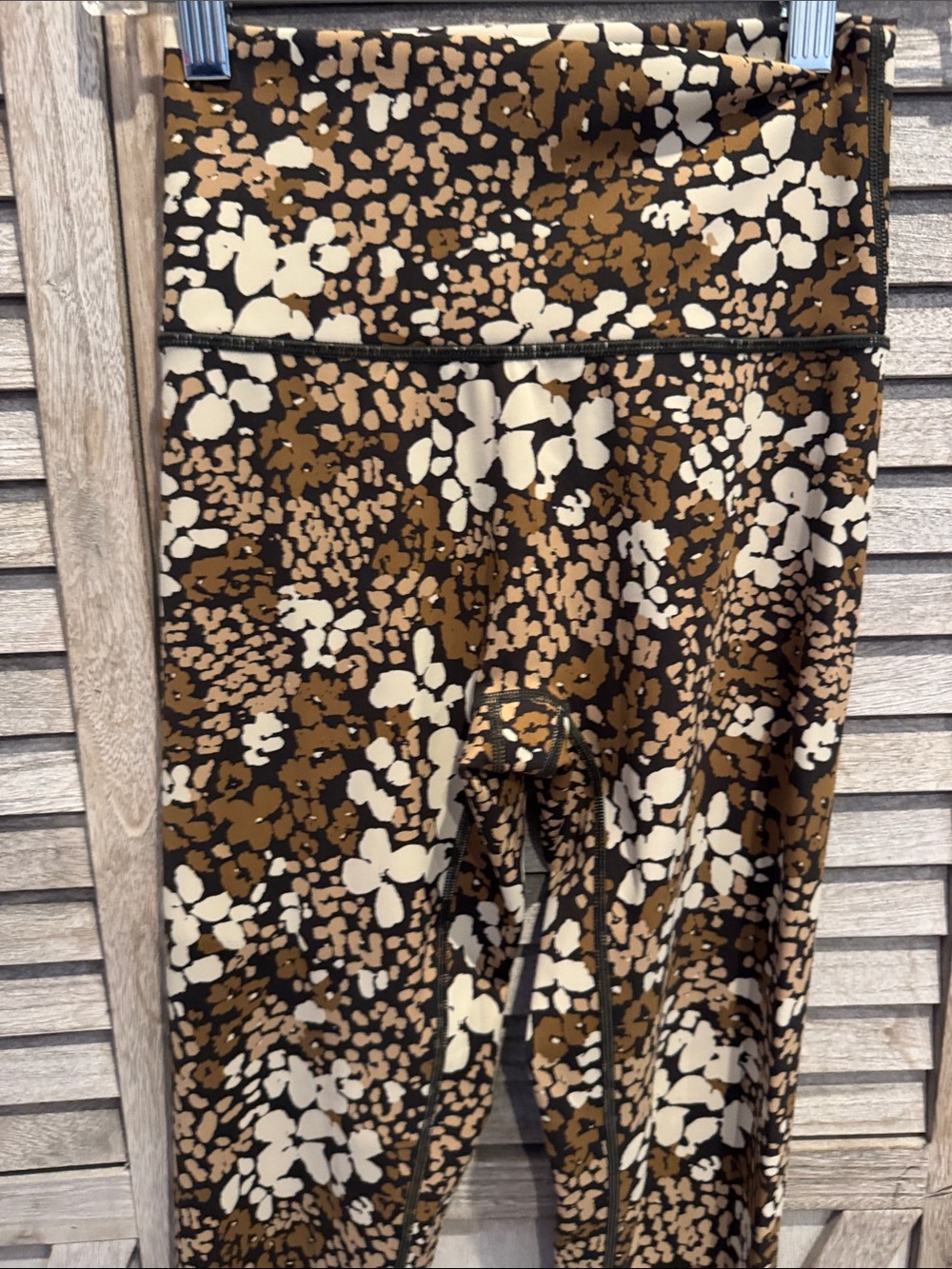 Off line By Aerie High-Waist Floral Print Leggings - Brown/Black/White SizeS/P - Picture 3 of 8